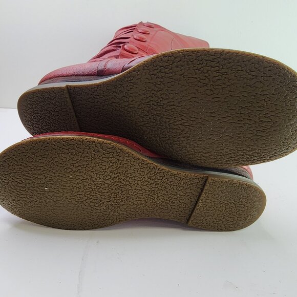 Miz Mooz Red Pearson Red High Button Boots (7.5 US - Picture 9 of 10
